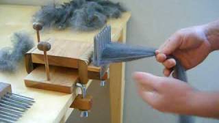 Combing Wool with Benjamin Green Standard Wool Combing Kit [upl. by Artcele]