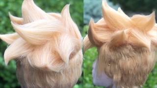 COSPLAY WIG TUTORIAL teasing and styling [upl. by Honorine]