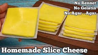 How to Make SLICE CHEESE at Home American Cheese [upl. by Ztirf]