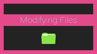 How to Modify Files with Nodejs [upl. by Cassie]