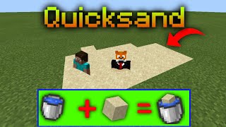 How to Make QUICKSAND in Minecraft PE [upl. by Bywoods]