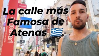 El centro de Atenas Ermou la calle más cara y Famosa de la ciudad🫶🇬🇷 [upl. by Vivian]