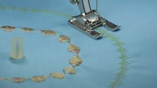 Tutorial how to use the BERNINA circular embroidery attachment with the open embroidery foot no 20 [upl. by Bergin642]