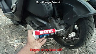 Bike Scooty Gear oil engine oil change interval  How many kms Should you change  must watch ✅️ [upl. by Keeler]