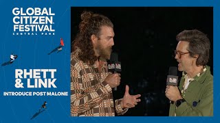 Rhett amp Link Introduce Headliner Post Malone  Global Citizen Festival NYC 2024 [upl. by Athey886]