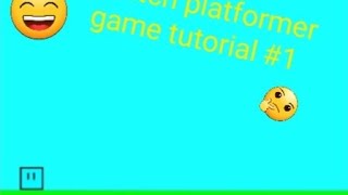 Scratch platformer game Tutorial 1Folge 1 [upl. by Aseram]