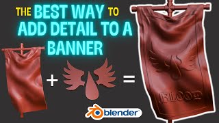 The best way to add Banner Detailing in Blender [upl. by Steel]