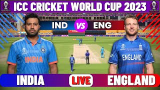 Live IND Vs ENG ICC World Cup 2023  Live Match Centre  India Vs England  1st Innings [upl. by Naimerej]