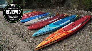 2021 Aqua Marina iSUP range overview  SUPboarder review video [upl. by Htnnek]