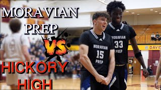 Moravian Prep Vs Hickory High basketballgame 2023 Eli Ellis Goes OFF [upl. by Rai195]