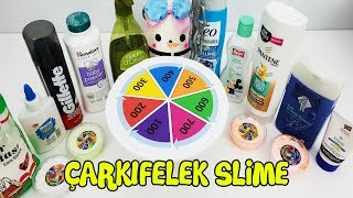 Çarkıfelek Slime Challenge  Mystery Wheel of Slime Challenge  Vak Vak TV [upl. by Yelroc]