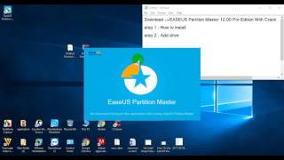 how install EASEUS Partition Master 12 00 Pro Edition With Crack [upl. by Wilinski341]