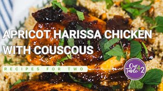 Onepot Glazed Apricot Harissa Chicken Breast and Pearl Couscous Recipe ourtable42 [upl. by Pirozzo]