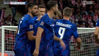 Borna Sosa GoalPoland vs Croatia 13 All Goals and Extended Highlights [upl. by Bonni]