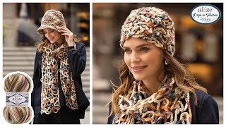 Zeminsiz Zincir işi Atkı ve Bere  Baseless Chain Work Scarf and Beret [upl. by Adnaloj]