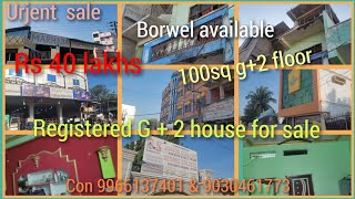 Registered G 2 House for sale9966137401amp 9030461773  at venkatapuram rs 40 lakhs [upl. by Enier79]