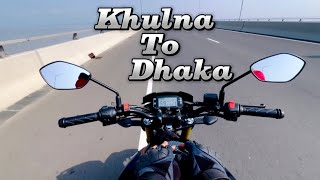 Khulna to Dhaka Bike Ride Suzuki gixxer Biketremon1313 [upl. by Aramaj193]