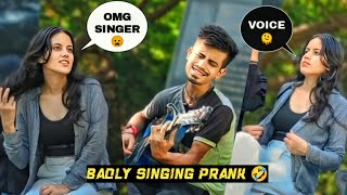 Singing With Twist 😝  Funny Singing Prank 🤣  Epic Girls Reactions 🤩  Guitar Prank  VKRD [upl. by Nali228]