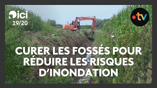 Le curage des fossés pour prévenir les risques dinondations dans lAisne [upl. by Asilak]