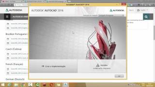 AUTOCAD 2016  INSTALAR TRADUÇÃO PARA PORTUGUÊS [upl. by Fry]