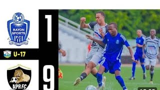 FT APR FC 91 RAYON SPORTS FC U17 HIGHLIGHTS REBA IBITEGO BYIZA byaranze umukino [upl. by Harewood]