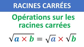 COURS Opérations sur les racines carrées ► Racines carrées  3ème année collège  3APIC Biof [upl. by Yatnwahs]