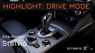 Alfa Romeo Stelvio  Highlight Drive Modes [upl. by Zetroc]