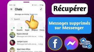 Comment récupérer des messages supprimés sur Messenger 2024 [upl. by Stulin]