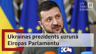 Krievijas iebrukumam Ukrainā aprit 1000 dienas Zelenskis uzrunā Eiropas Parlamentu [upl. by Emmalynne102]