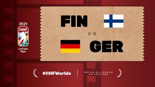 Highlights  FINLAND vs GERMANY  IIHFWorlds 2021 [upl. by Ahsatsan]