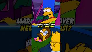 MARGE RUNS OVER NED FLANDERS thesimpsons simpsons shorts [upl. by Duong]