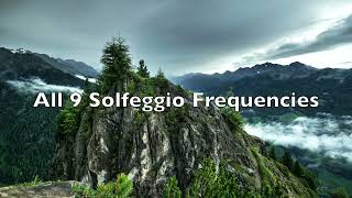 All 9 Solfeggio Frequencies Combination Track  Pure Tones  Negative Energy Cleanse [upl. by Morrison]