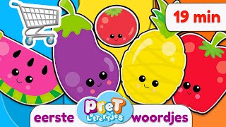 Pretlettertjes WOORDJES Special  Groenten en Fruit boodschappen doen [upl. by Helenka]