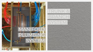 Advantages of a Plumbing Manifold System vs Trunk amp Branch Water Manifold  Uponor PEX Manifold [upl. by Alliw]