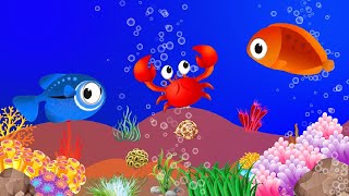 Lullaby for Babies to go to Sleep 🐟Baby Sleep Music🐟Soothing Fishes🐟Fish Animation fishlullaby 50 [upl. by Cosenza606]