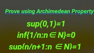 Supremum and infimum examples [upl. by Uriia257]