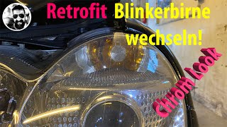 Blinkerbirnentausch am SL R230  Retrofit Chrom Look Indicator Bulbs [upl. by Salomi48]