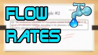 How To Calculate IV Flow Rates [upl. by Esorylime655]