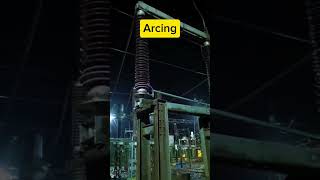 Arcing horn in transmission line shorts youtubeshorts electrical [upl. by Mecke565]