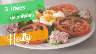 3 idées de salades healthy [upl. by Adriane800]