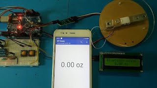 Arduino Bluetooth Weighing Scale Demo [upl. by Zetnahs]