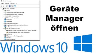 Windows 10 Geräte Manager öffnen Treiber installieren amp deinstallieren [upl. by Mloclam]