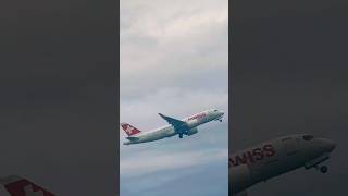 Swiss Airbus A220100 HBJBG departing out of Stockholm ARN to Zurich ZRH [upl. by Airetal755]