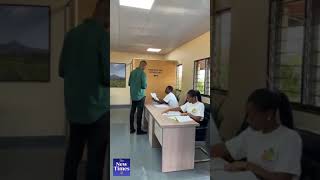 Ian Kagame a son of President Kagame and Captain in the Rwanda Defence Force casts his vote [upl. by Lehman]