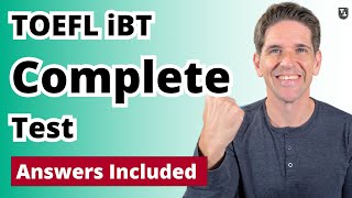 TOEFL iBT Complete Test with Answers 11 [upl. by Bonucci]