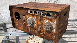 Restoration Rusted and Severely Damaged Classic Power Stabilizer  Restoring Old Voltage Stabilizers [upl. by Ennaegroeg]