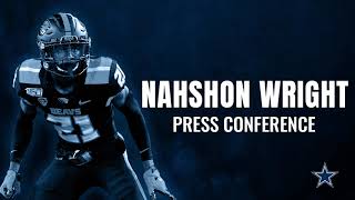 Nahshon Wright Draft Day Conference Call  Dallas Cowboys 2021 [upl. by Reidar]