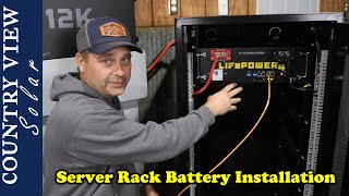 Installation and Overview of EG4 LiFePOWER 4 Battery and Server Rack Battery Cabinet [upl. by Hecklau]