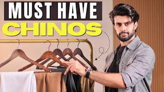 5 STYLISH CHINOS MEN MUST HAVE  STYLING CHINOS FOR MEN [upl. by Lukasz]