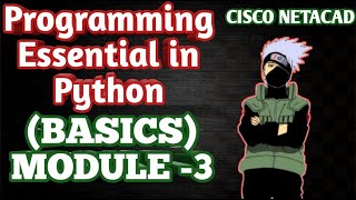 Python Module 3 Basics Cisco Netacad Answers  100  Free Python answers  Techie killer guru [upl. by Aryamoy]